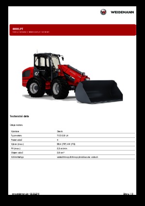Ładowarki kołowe Weidemann 4080LPT