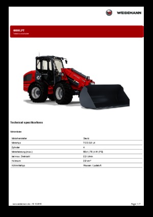 Ładowarki kołowe Weidemann 4080LPT