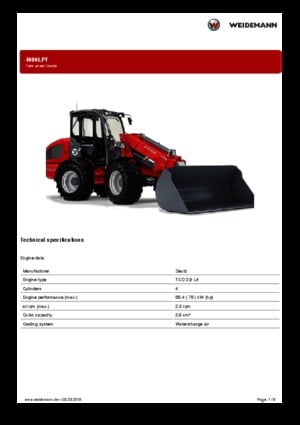 Ładowarki kołowe Weidemann 4080LPT