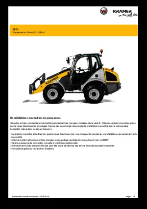 Ładowarki kołowe Kramer 5075
