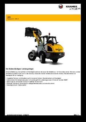 Ładowarki kołowe Kramer 5085