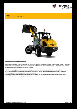 Ładowarki kołowe Kramer 5085