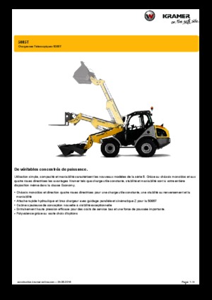 Ładowarki kołowe Kramer 5085 T