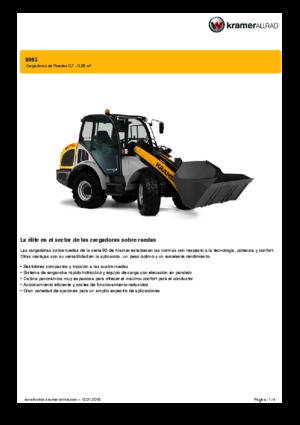 Ładowarki kołowe Kramer 8095