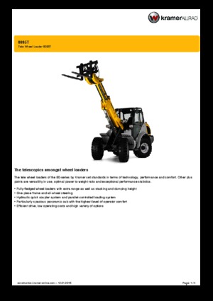Ładowarki kołowe Kramer 8095 T