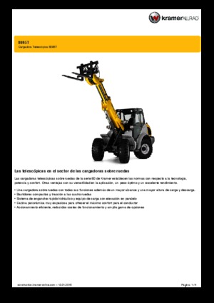 Ładowarki kołowe Kramer 8095 T