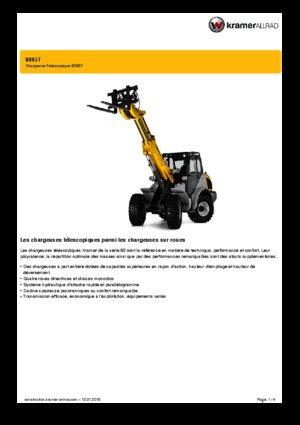Ładowarki kołowe Kramer 8095 T
