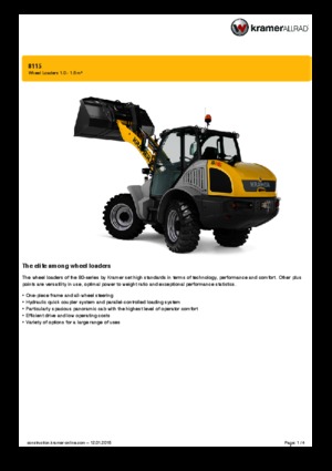 Ładowarki kołowe Kramer 8115
