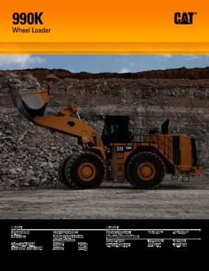 Ładowarki kołowe Caterpillar 990K