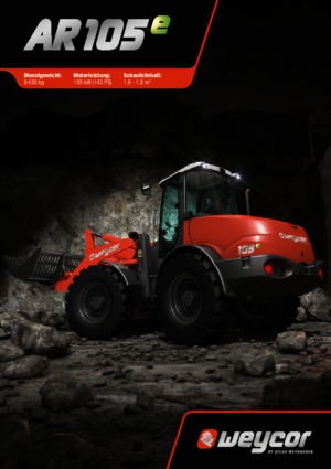 Ładowarki kołowe weycor AR 105 e