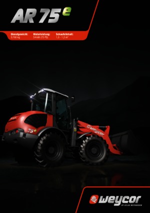 Ładowarki kołowe weycor AR 75 e