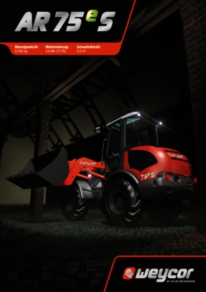 Ładowarki kołowe weycor AR 75 e S