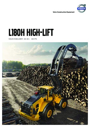 Ładowarki kołowe Volvo L180H High-Lift