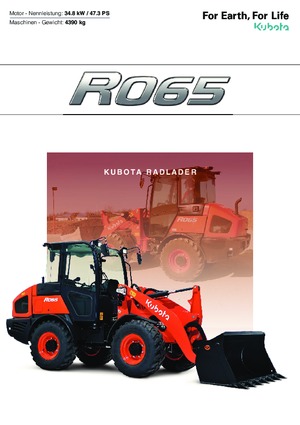 Ładowarki kołowe Kubota R065