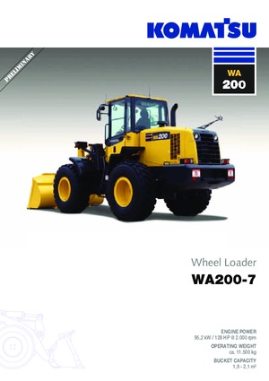 Ładowarki kołowe Komatsu WA200-7