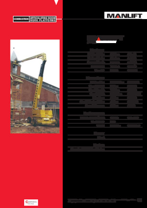 Kołowe przegubowe podnośniki koszowe Grove-Manlift A 125 J