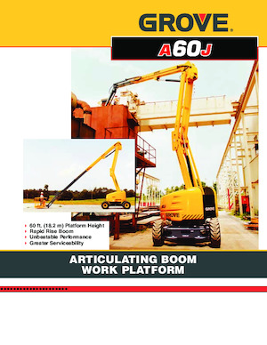 Kołowe przegubowe podnośniki koszowe Grove-Manlift A 60 J