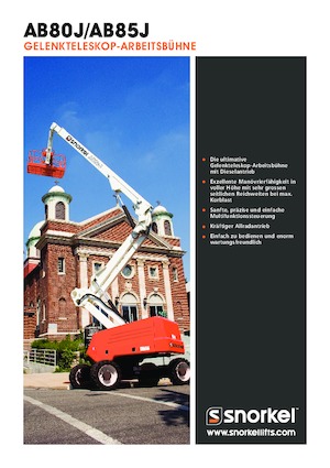 Kołowe przegubowe podnośniki koszowe Snorkel AB85J