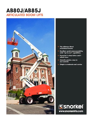 Kołowe przegubowe podnośniki koszowe Snorkel AB85J