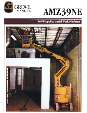 Kołowe przegubowe podnośniki koszowe Grove-Manlift AMZ 39 NE