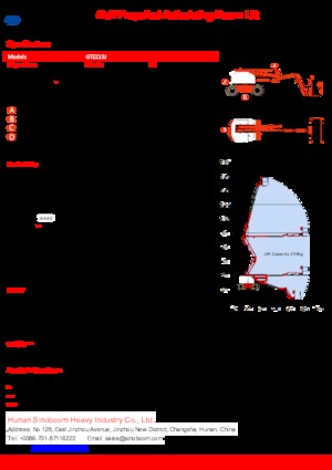 Kołowe przegubowe podnośniki koszowe Sinoboom GTZZ15J