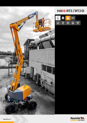 Kołowe przegubowe podnośniki koszowe Haulotte HA16 RTJ