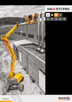 Kołowe przegubowe podnośniki koszowe Haulotte HA16 RTJ PRO