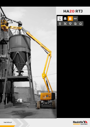Kołowe przegubowe podnośniki koszowe Haulotte HA20 RTJ