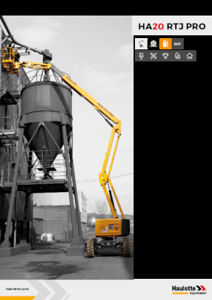 Kołowe przegubowe podnośniki koszowe Haulotte HA20 RTJ PRO