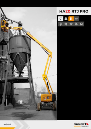 Kołowe przegubowe podnośniki koszowe Haulotte HA20 RTJ PRO