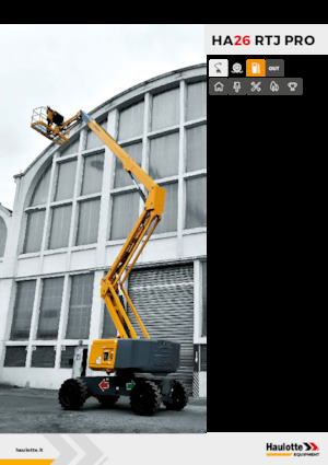 Kołowe przegubowe podnośniki koszowe Haulotte HA26 RTJ PRO