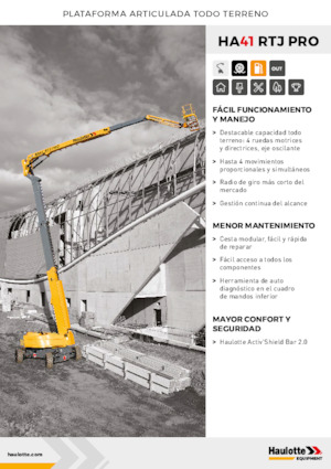 Kołowe przegubowe podnośniki koszowe Haulotte HA41 RTJ PRO