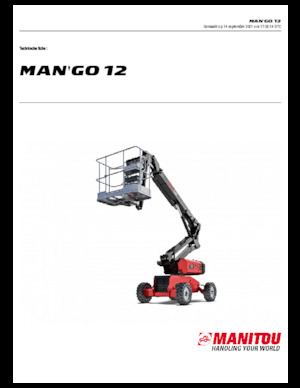 Kołowe przegubowe podnośniki koszowe Manitou ManGo 12