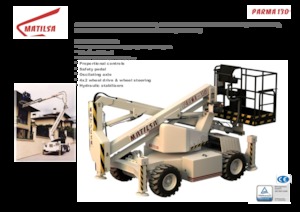 Kołowe przegubowe podnośniki koszowe Matilsa Parma 13 D