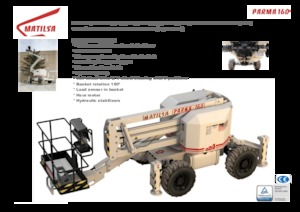Kołowe przegubowe podnośniki koszowe Matilsa Parma 16 D