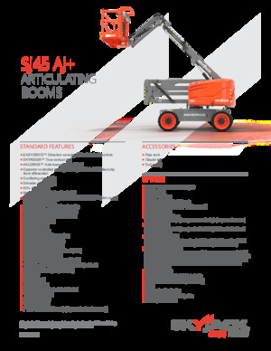 Kołowe przegubowe podnośniki koszowe Skyjack SJ45 AJ+