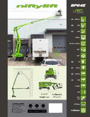 Kołowe przegubowe podnośniki koszowe Niftylift SP64E