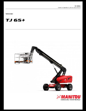 Kołowe teleskopowe platformy robocze Manitou TJ65+ 