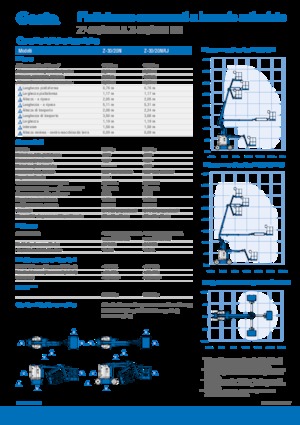 Kołowe przegubowe podnośniki koszowe Genie Z-30/20N RJ