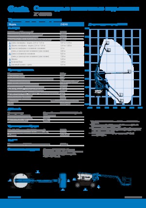 Kołowe przegubowe podnośniki koszowe Genie Z-62/40