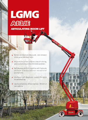 Kołowe przegubowe podnośniki koszowe LGMG  A13JE-LI