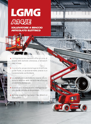 Kołowe przegubowe podnośniki koszowe LGMG  A14JE