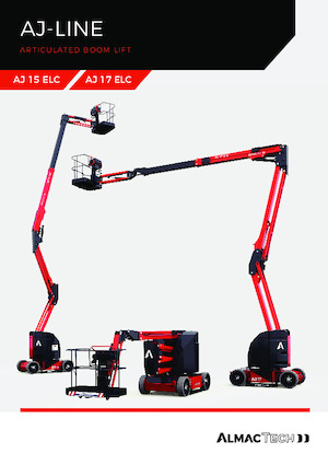 Kołowe przegubowe podnośniki koszowe Almac AJ 15 ELC