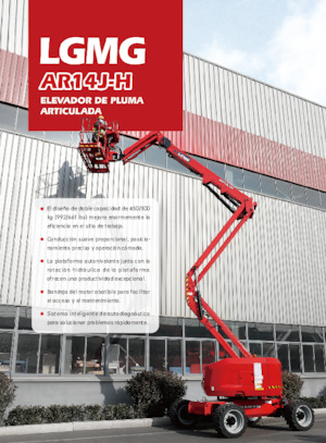 Kołowe przegubowe podnośniki koszowe LGMG  AR14J-H