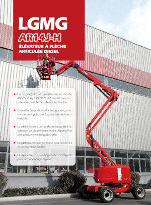 Kołowe przegubowe podnośniki koszowe LGMG  AR14J-H