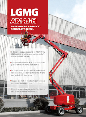 Kołowe przegubowe podnośniki koszowe LGMG  AR14J-H