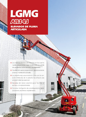 Kołowe przegubowe podnośniki koszowe LGMG  AR14J