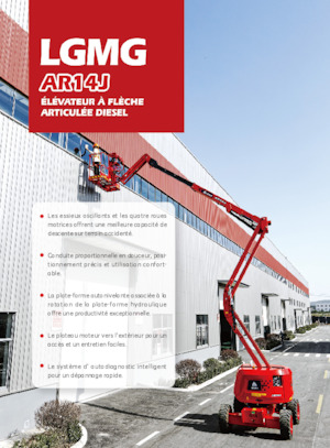 Kołowe przegubowe podnośniki koszowe LGMG  AR14J