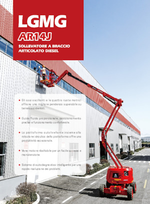 Kołowe przegubowe podnośniki koszowe LGMG  AR14J