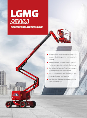 Kołowe przegubowe podnośniki koszowe LGMG  AR16J